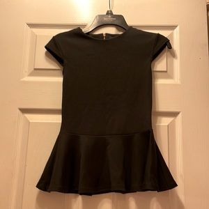 ASOS peplum top size 4 black